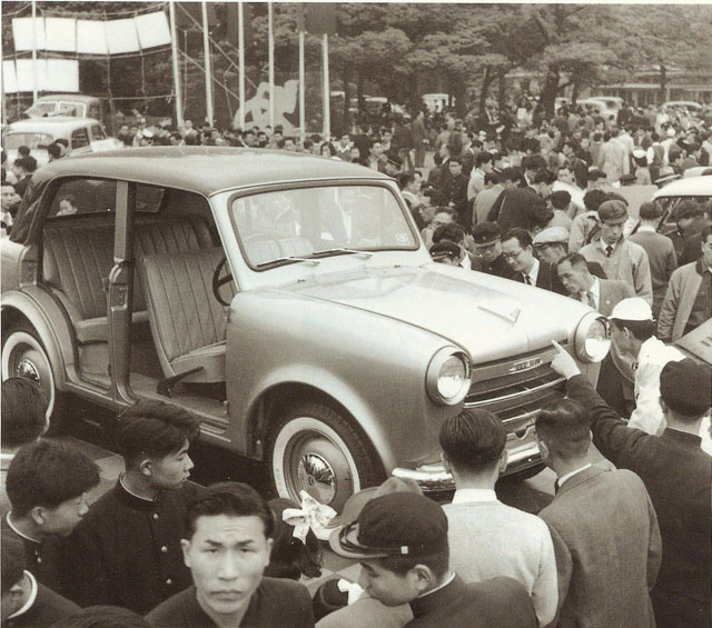 Preproduction image of a 1955 DATSUN the first of the Post WWII Datsuns 